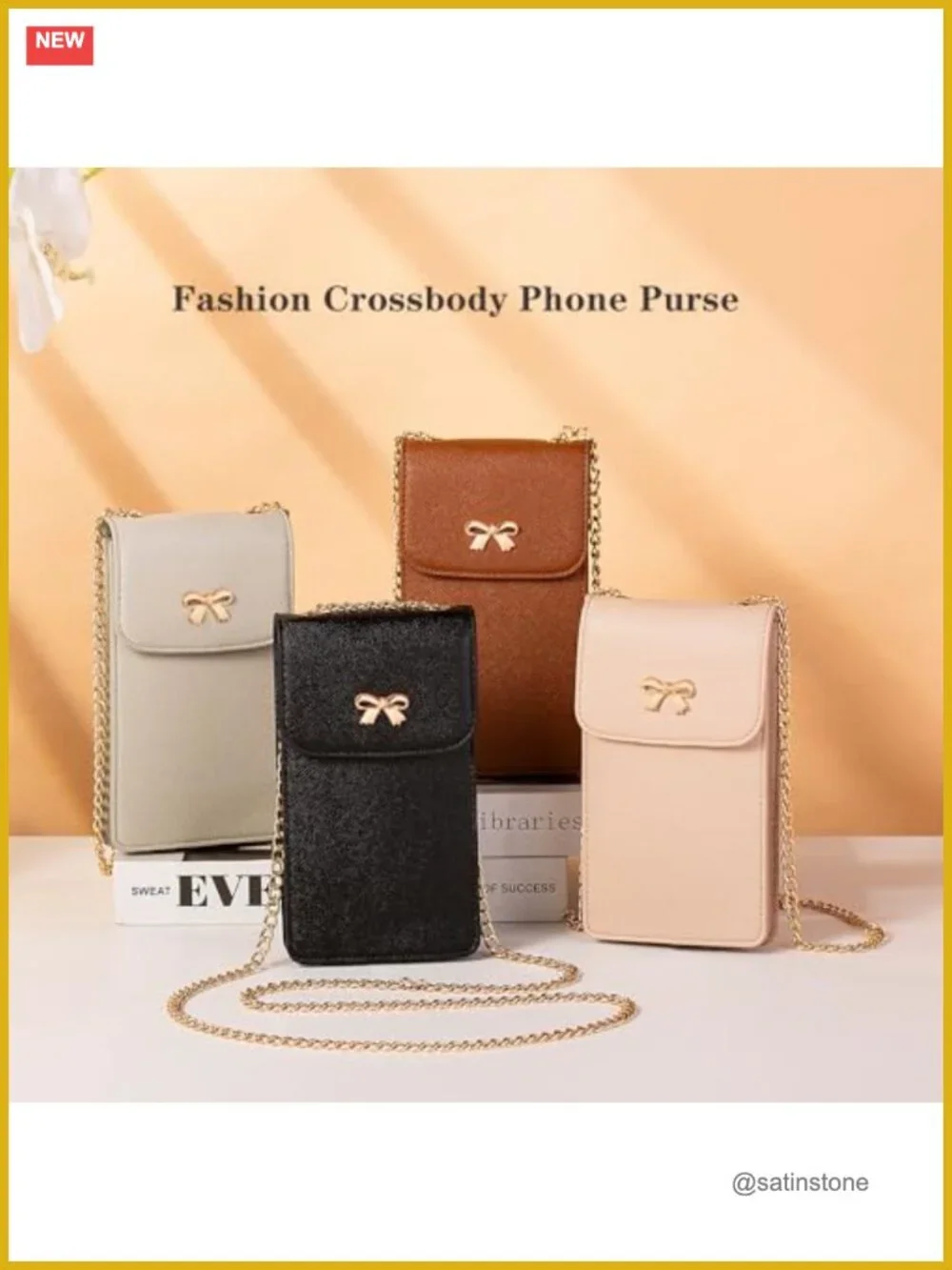 Small Crossbody Phone Purse for Women RFID Blocking Faux Leather Wallet with